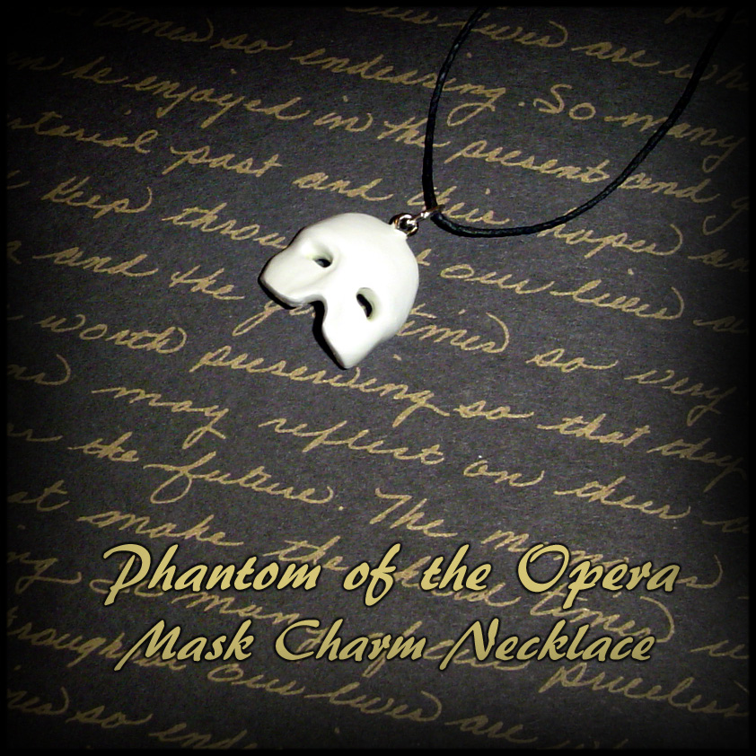 Phantom of the Opera Mask Charm Necklace