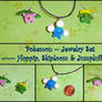 Pokemon - Hoppip Skiploom and Jumpluff Charms