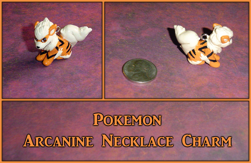 Pokemon - Arcanine Necklace Charm