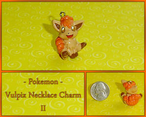 Pokemon - Vulpix Necklace Charm II