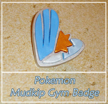 Pokemon - Mudkip Gym Badge Charm - Hoenn Remake