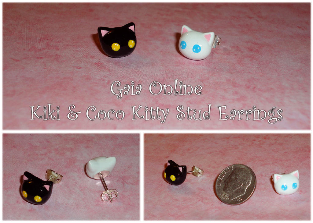 Gaia Online - Kiki and Coco Charm Stud Earrings