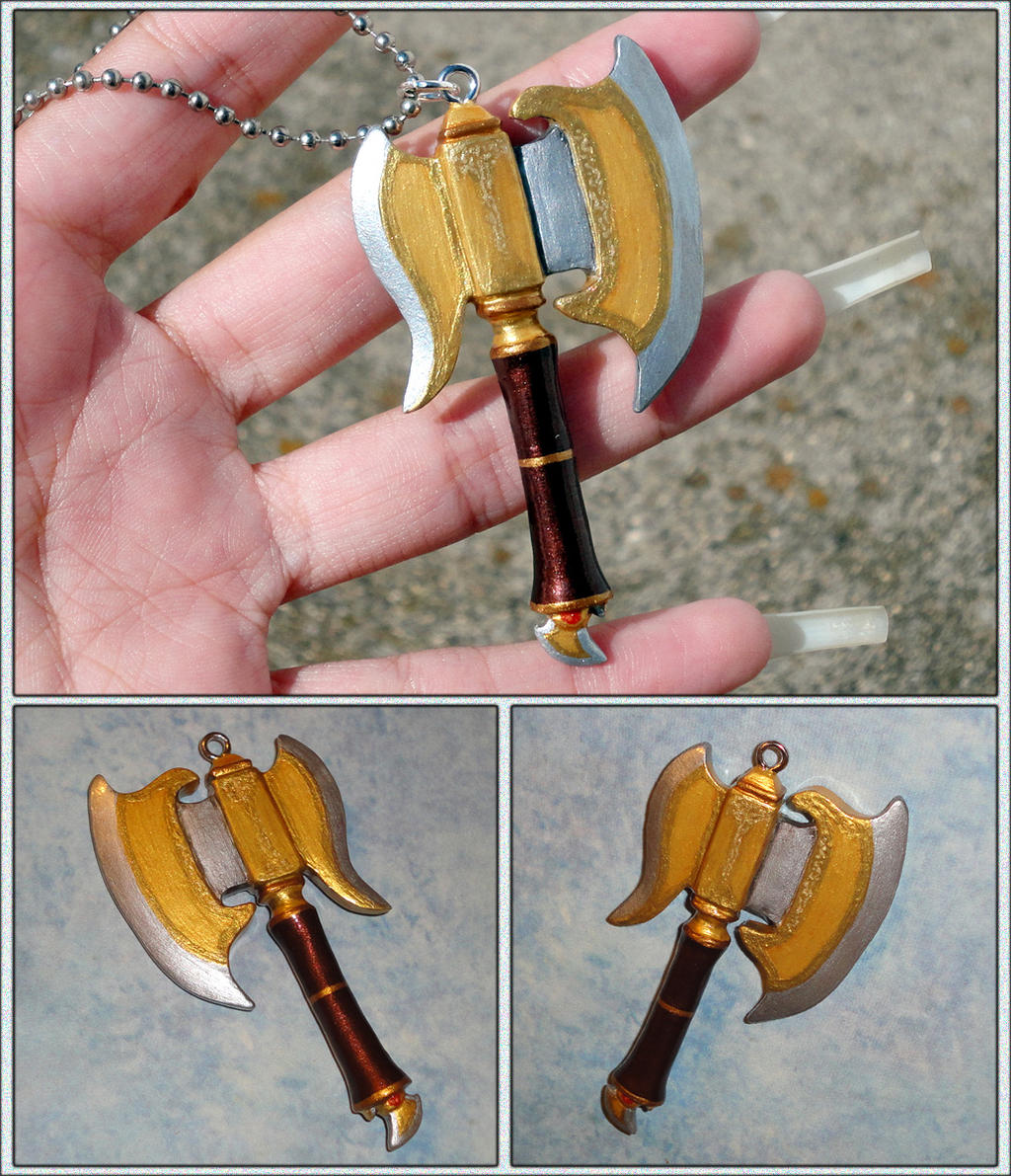 Fire Emblem - Armads Thunder Axe Charm Necklace