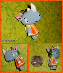 Animal Crossing - Tank the Rhino Custom Charm