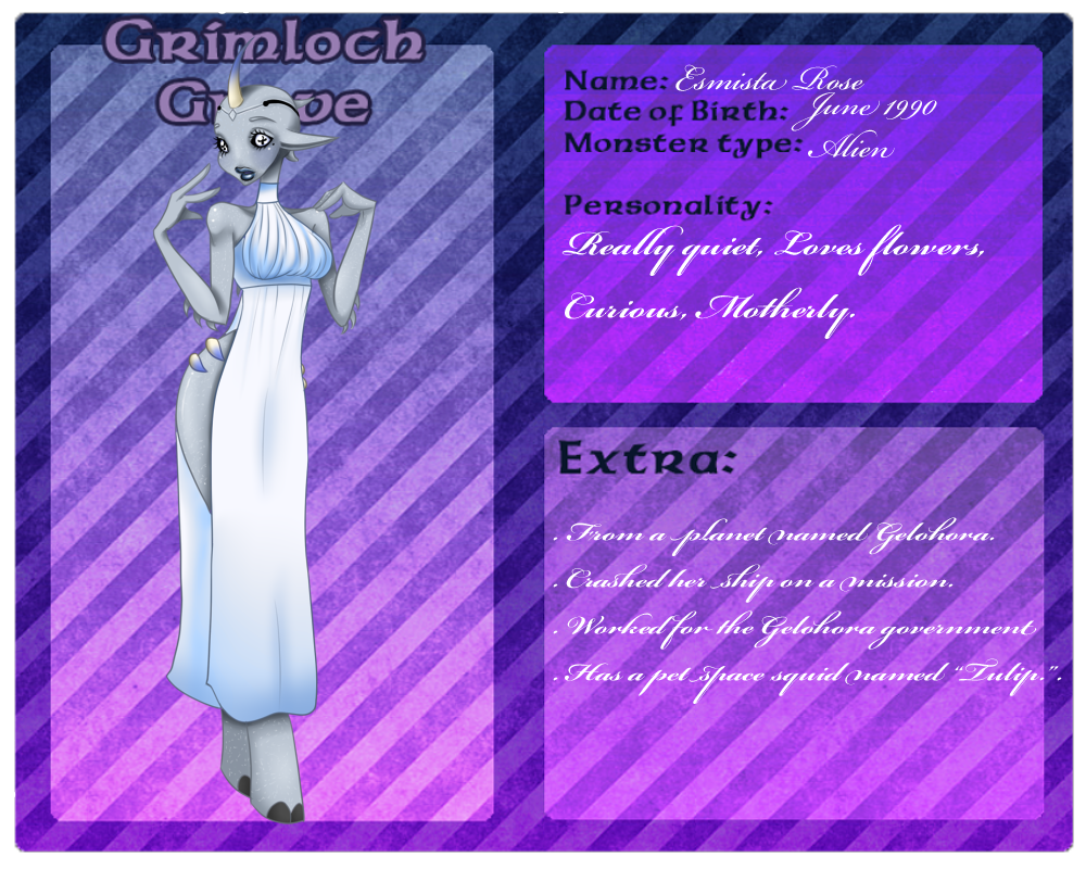 GrimlochGrove app - Esmista Rose