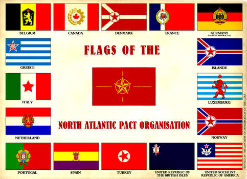 Flags of the North Atlantic Pact Organisation