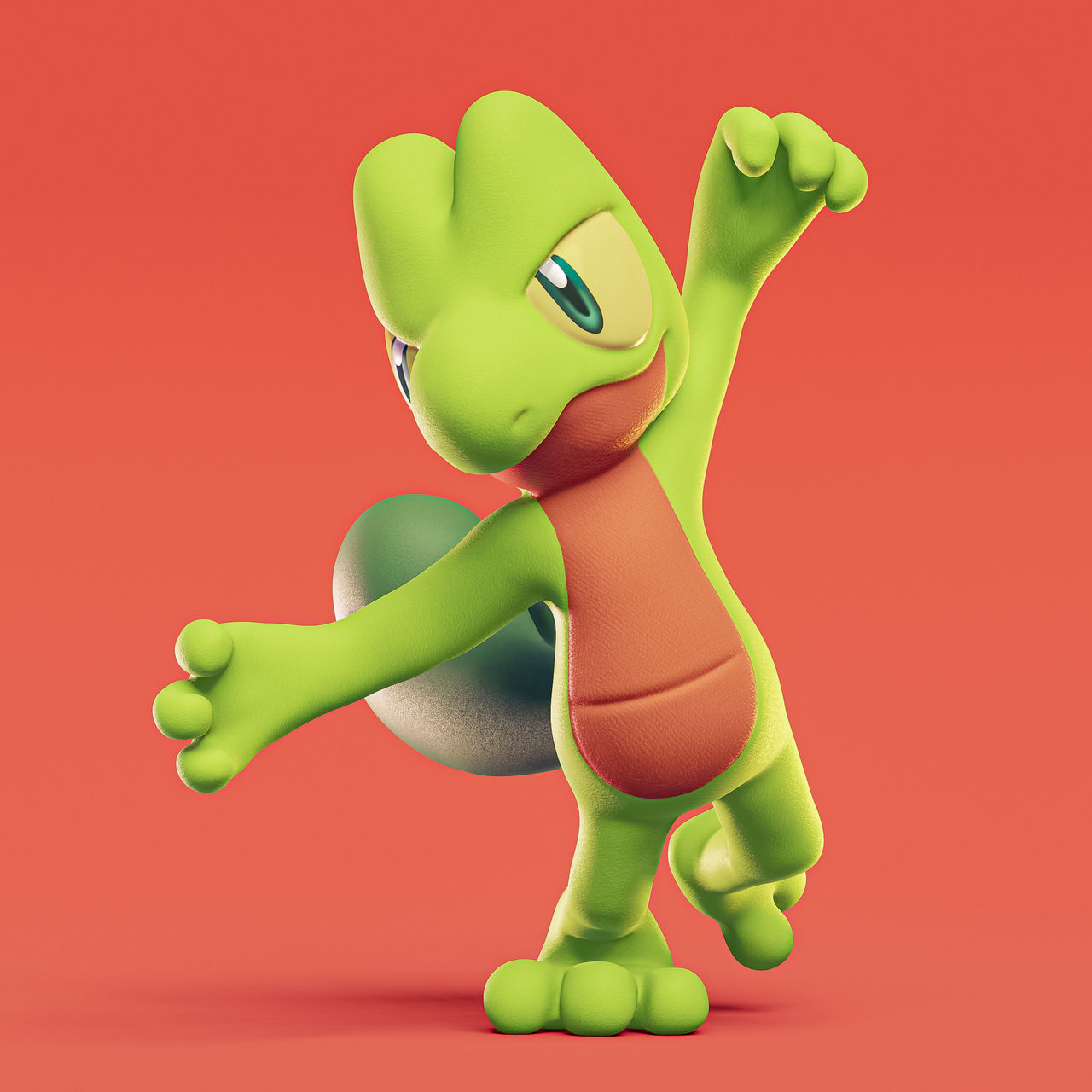Treecko Action Pose by Ppoint555 on DeviantArt