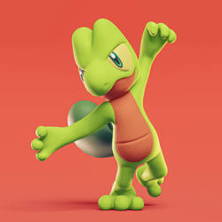 Treecko Action Pose