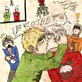 Hetalia Eng X Prus Misletoe Kiss