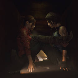 [DAZ3D] - Cuddle in the dark [Resident Evil]