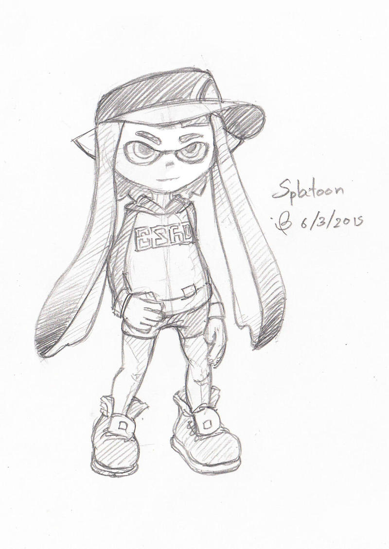 Complex Splatoon Drawing Splatoon Sketch by Fineoart on DeviantArt