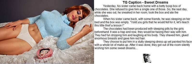 TG Caption - sweet dreams