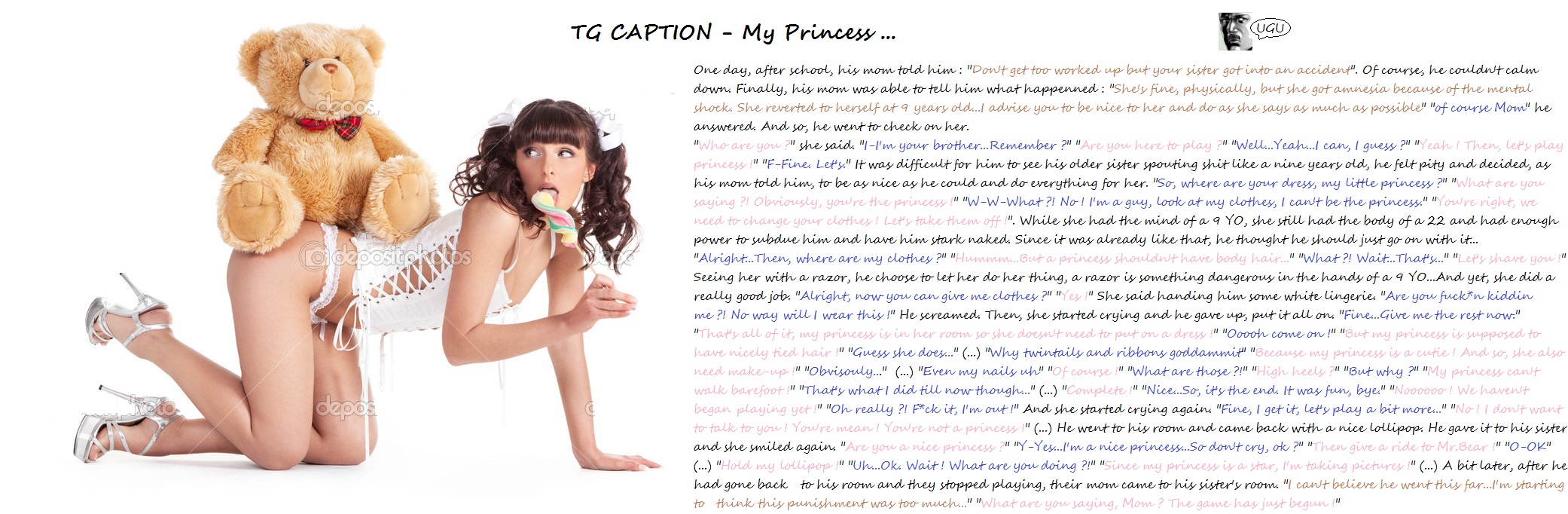 TG Caption - My princess