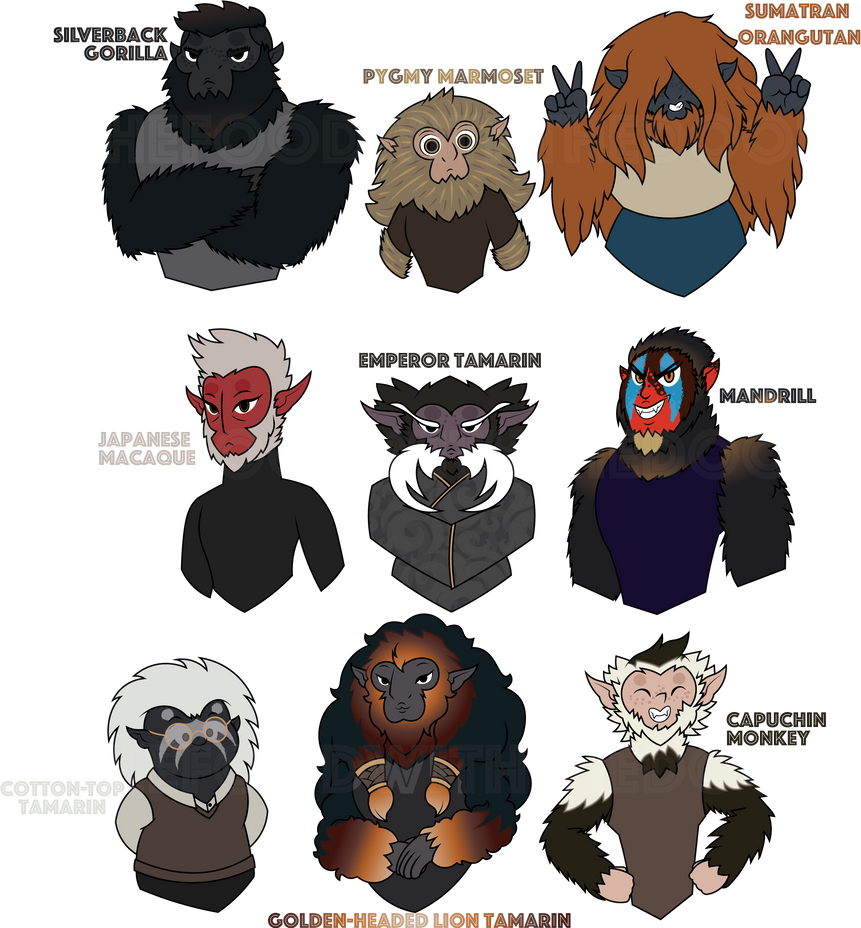 Devaronian Adopts! (Female Set) by TheFoodWithTheDood on DeviantArt
