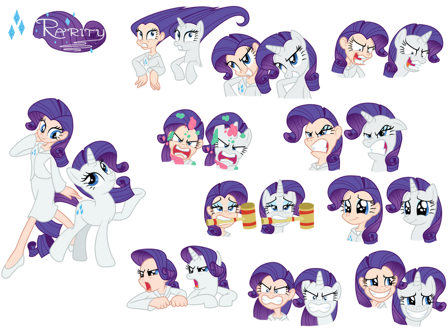 Deviantart Rarity Pony Rarity - Pony/ Human by Trinityinyang on DeviantArt