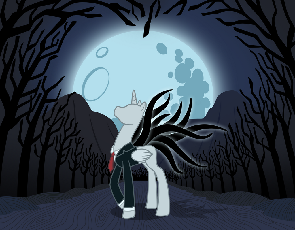 Mlp Slender Commission: Slender Man (Pony) by Trinityinyang on DeviantArt