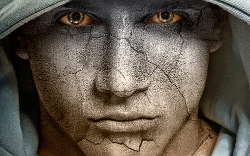 How To Create Broken Face Manipulation by PhotooManipulation on DeviantArt