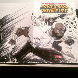 Power man and Iron Fist sketch cover 