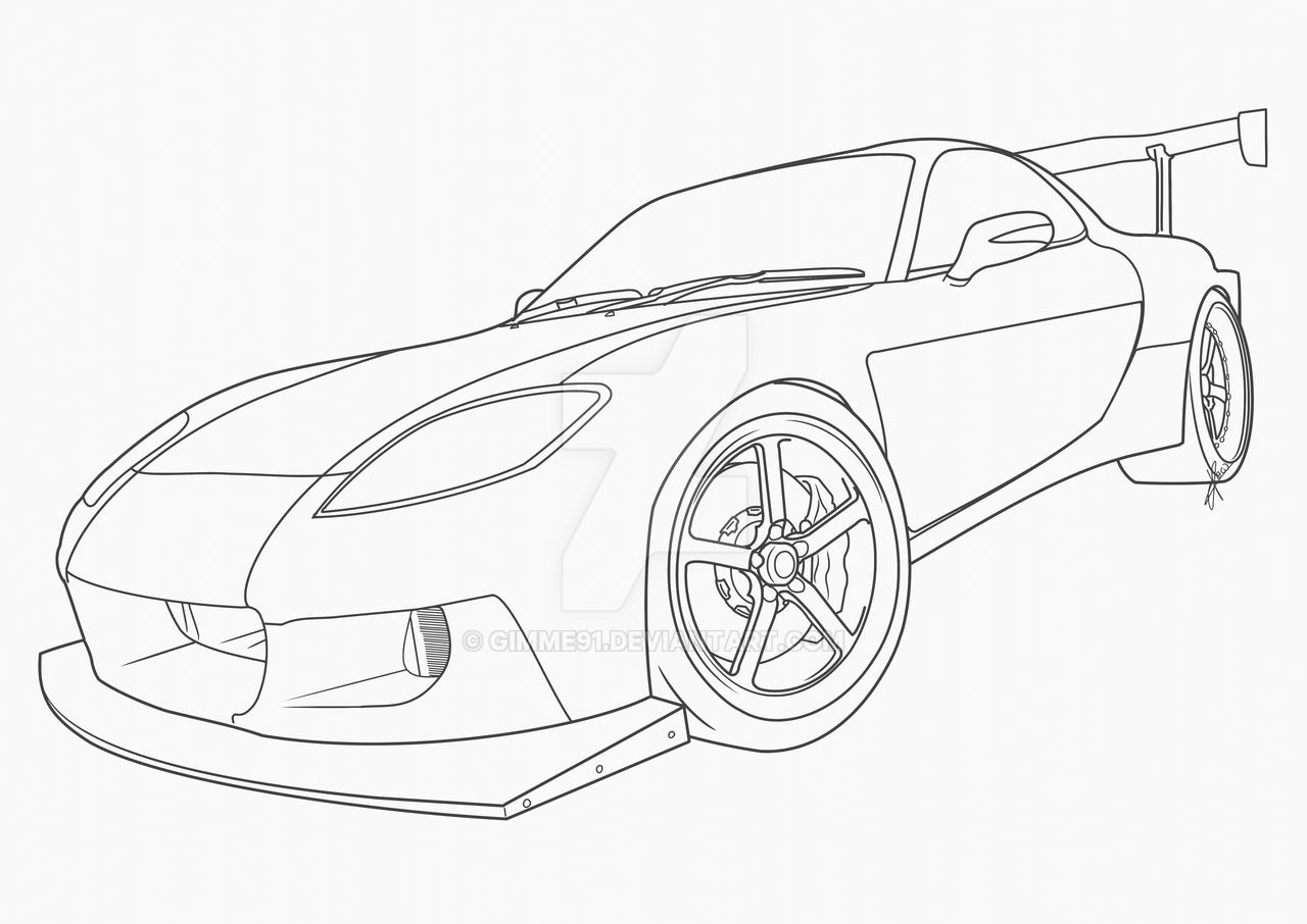 Cartoon Easy Rx7 Mazda Rx7 by Gimme91 on DeviantArt