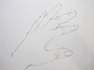 drawing of hand