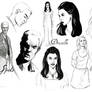 BtVS Sketches: Spike Dru Buffy