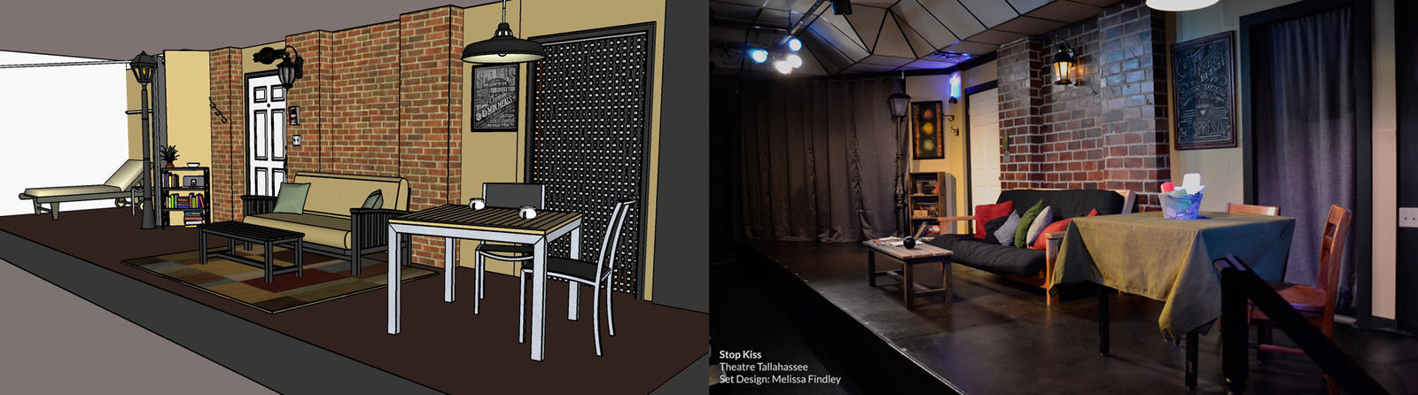 'Stop Kiss' - Set Design and final by MelissaFindley