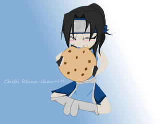 Chibi Reina-chan eating a cookie!!!