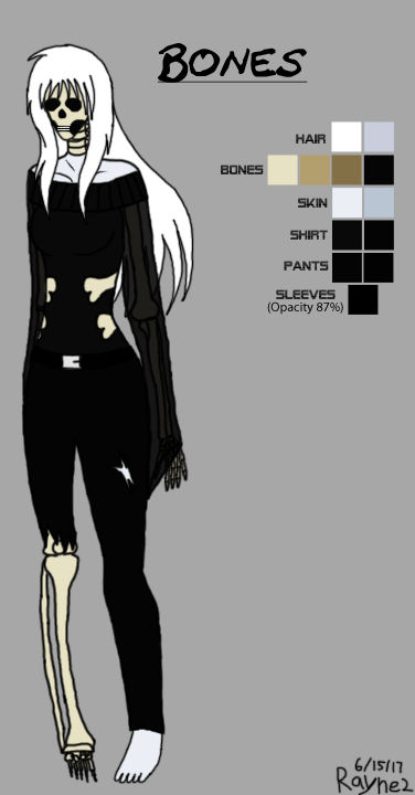Oc Bone Pattern Creepypasta OC Bones Ref Sheet by Rayne2 on DeviantArt