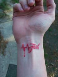 Faith Pulse Tattoo.