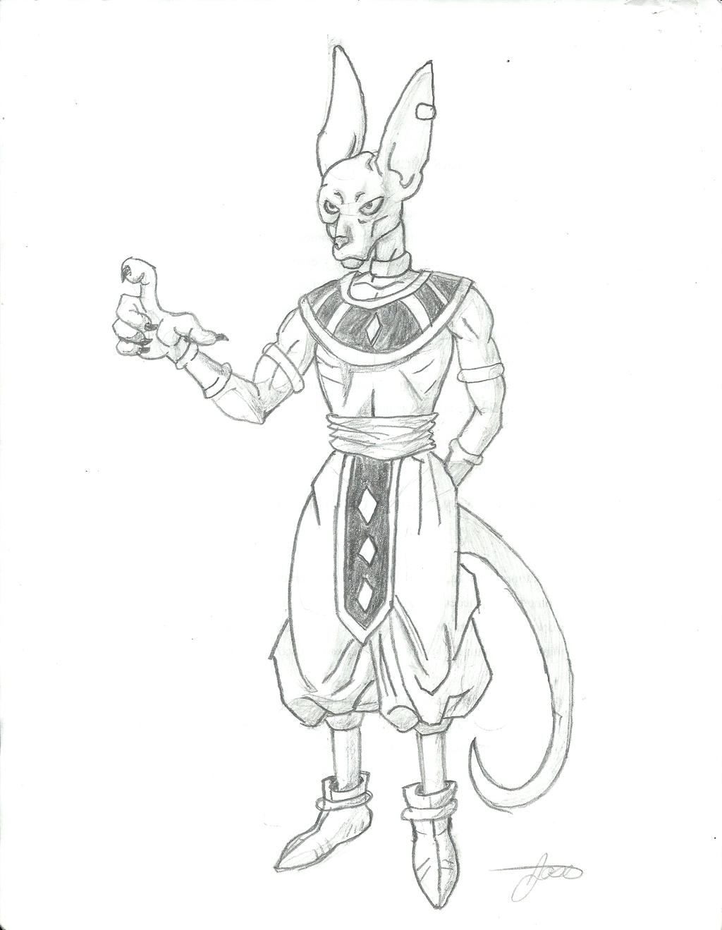 Dibujo Bills Dragon Ball Z By Dokunart21 On Deviantart