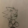 Smug Boi Sonic (Junio style Practice sketch)