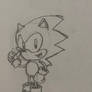 Old Sonic The Hedgehog Traditional Sketch