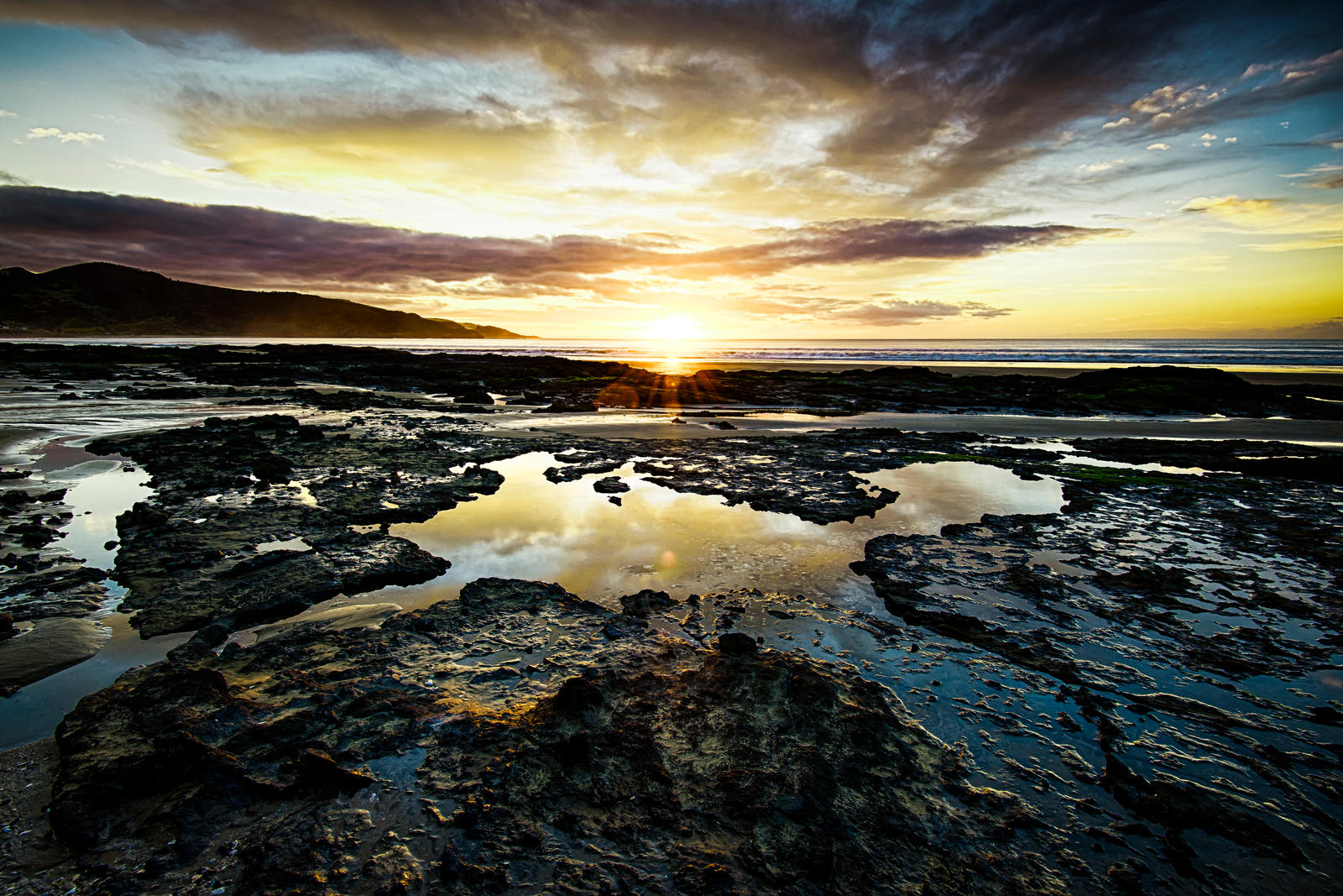 Sunset at Shipwreck Bay HDR