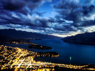 Nightfall in Queenstown