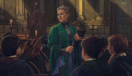 Professor Minerva McGonagall-FanArt by VladislavPantic