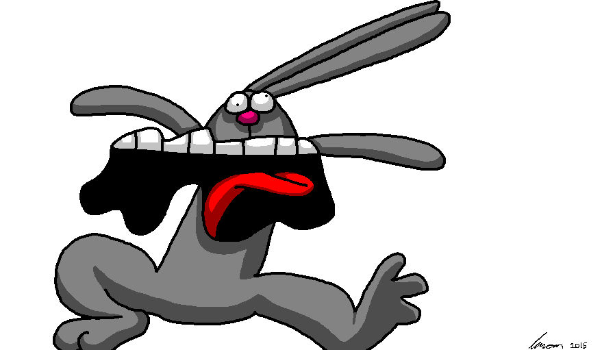 Funny Rapid Rabbit by PrincessNurIman1 on DeviantArt