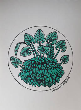 Circle Drawing - Crowded Leaves