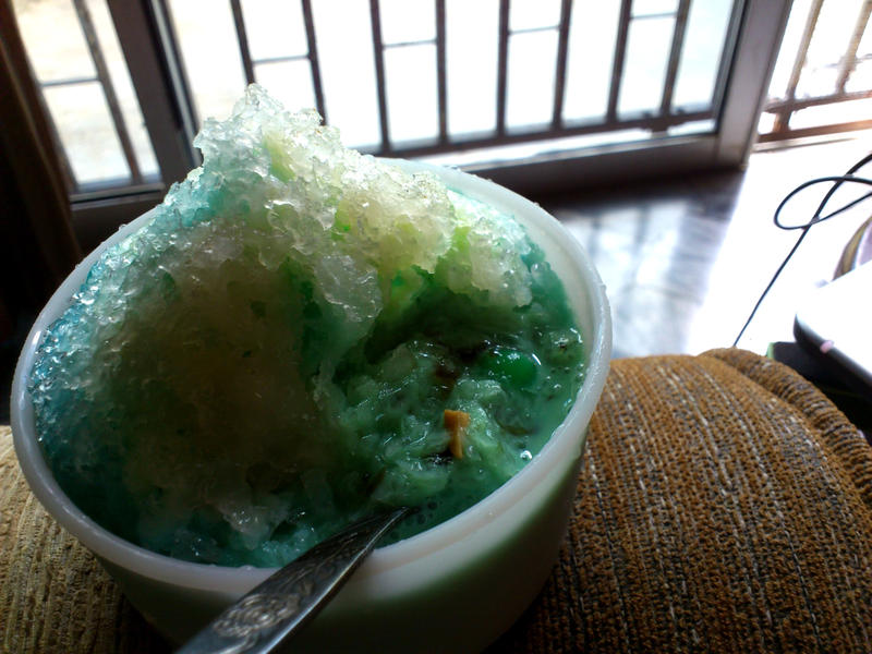 ais kacang blue tea flavor 2