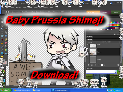 Baby Prussia Shimeji