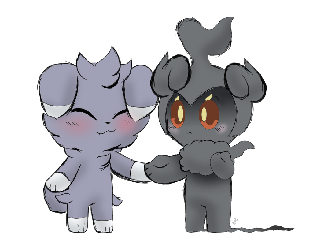 Marshadow and Espurr