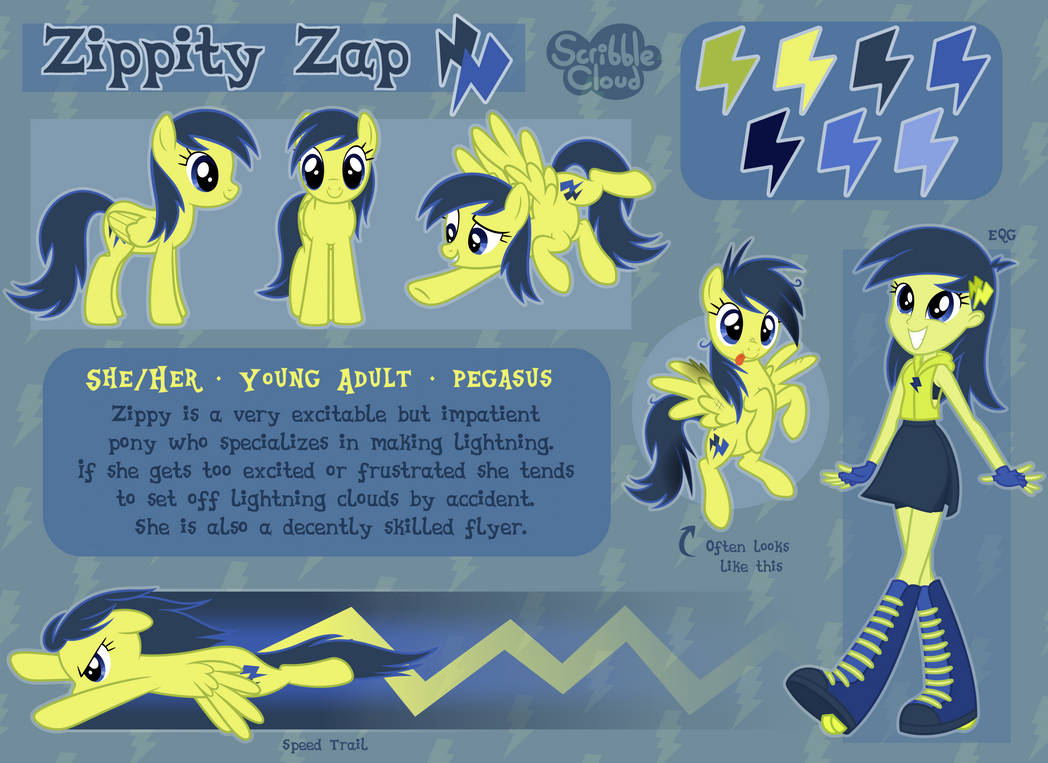 Zippity Zap Ref Sheet by Scribblecloudd on DeviantArt