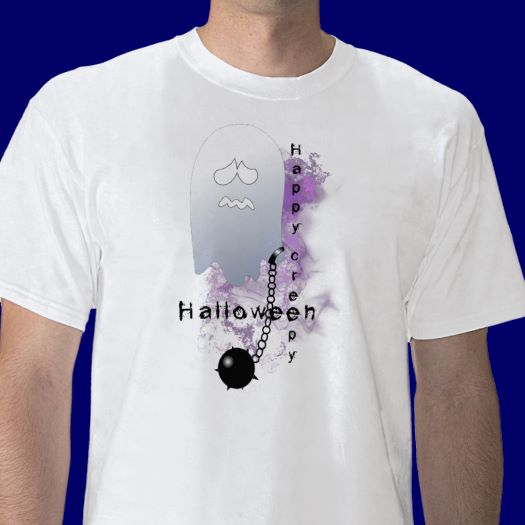 Halloween ghost design t-shirt