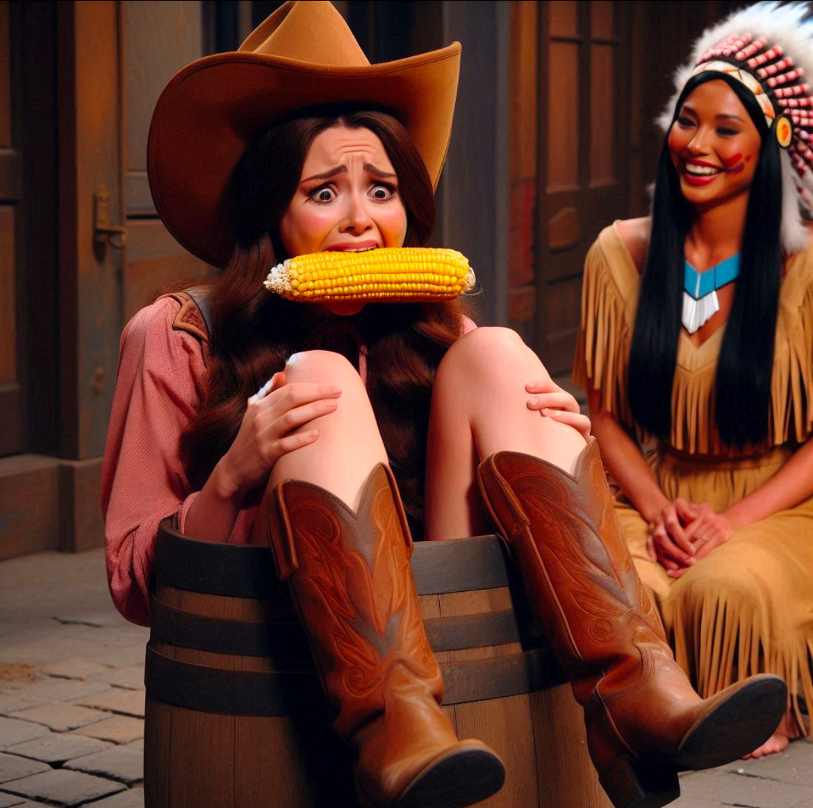 Corn Fed Deviantart Corn-Fed Cowgirl by NativeHugh on DeviantArt