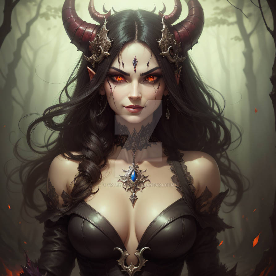 Cute Demon Girl Cartoon Characters By Artbychriss On DeviantArt zohakuten-x-mitsuri-fankids-oc-demon-art-anime-demon-slayer-anime