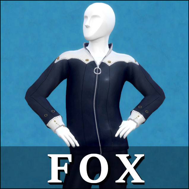 Sims 4 - Persona 5 cc: Fox/Yusuke Kitagawa outfit by Cryptiam on DeviantArt
