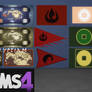 Sims 4 - Avatar: The Last Airbender cc: banners