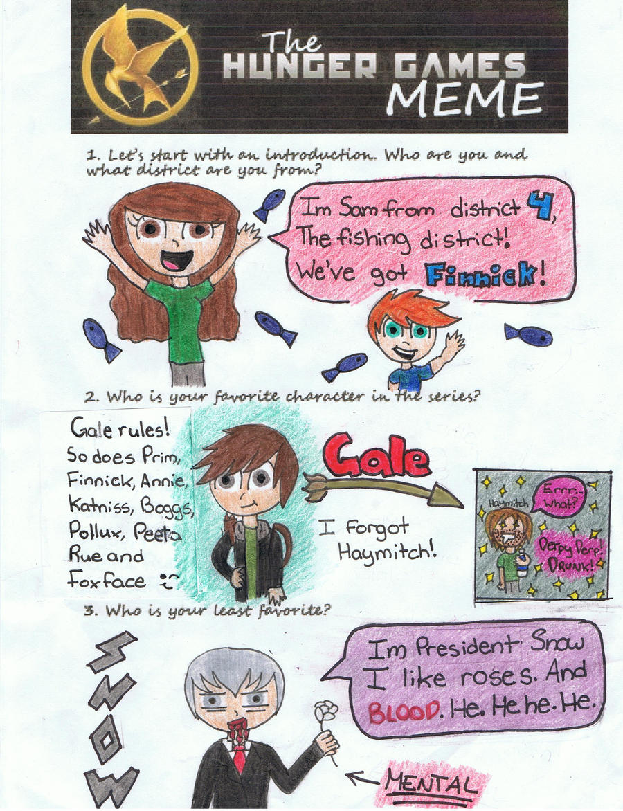 Hunger Games Meme Part 1 by sammygal99 on DeviantArt
