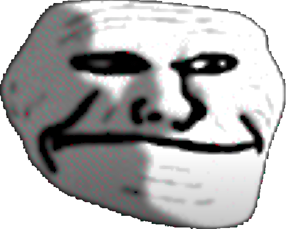 Troll Face becoming sad (template), Troll Face