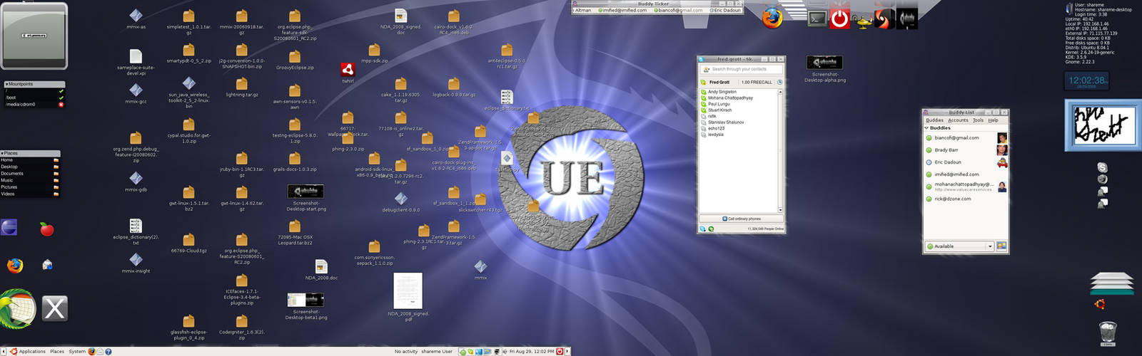 UbuntuDekstopDeviantScreenlets by shareme