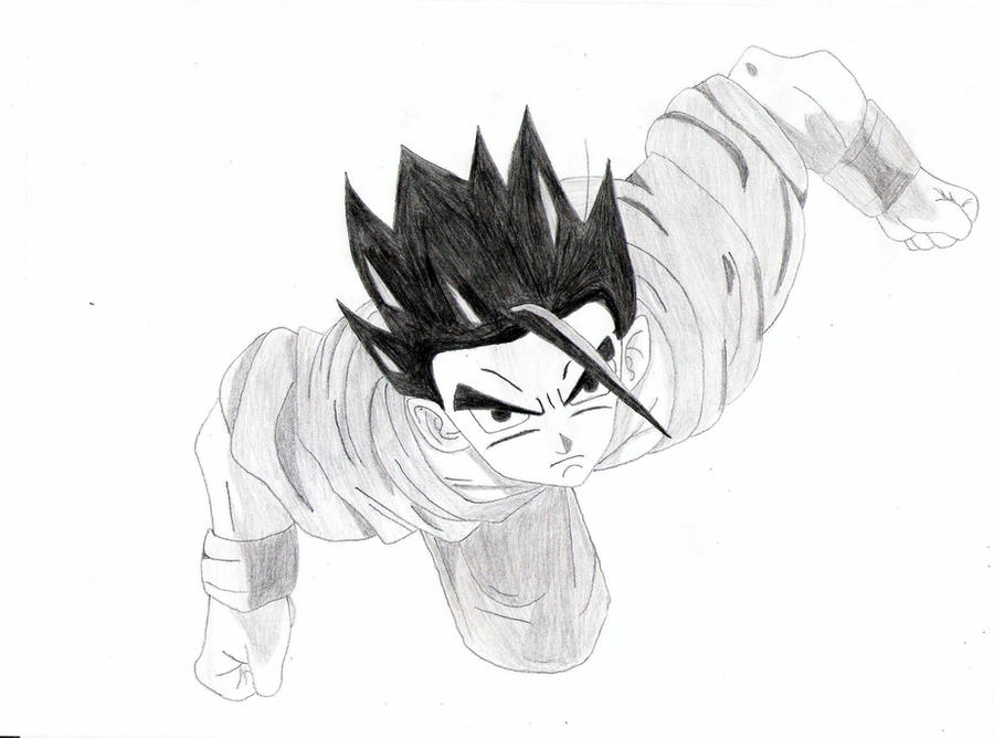 Gohan Writing Ultimate Gohan by j6ckrabbit on DeviantArt
